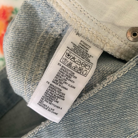 Women’s Junior’s 26 FOREVER TWENTYONE DENIM Short Shorts Light Denim Button Fly - Picture 11 of 14